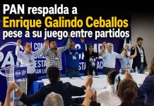 PAN respalda a Enrique Galindo Ceballos pese a su juego entre partidos