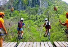 Advierten omisiones en tirolesas y cuerpos de agua.