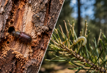 SLP mantiene riesgo moderado por plagas forestales de insectos descortezadores y defoliadores