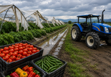 Productores potosinos enfrentan doble golpe: lluvias y caída en el precio del jitomate